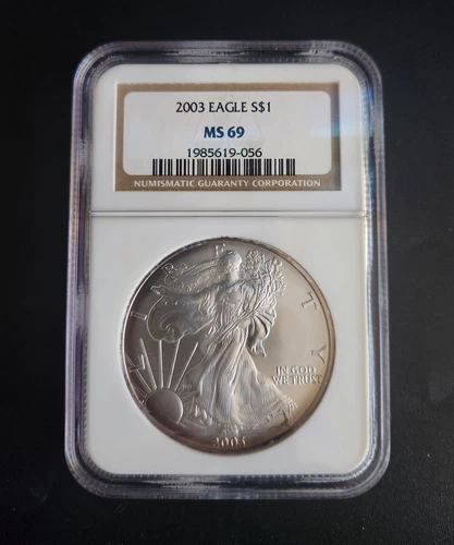 2003 American Silver Eagle NGC MS69