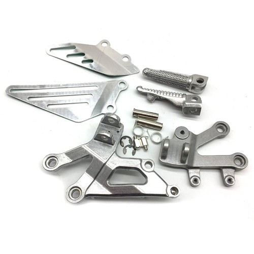 Motorbike Silver Front Foot Pegs Bracket For kawasaki Ninja ZX12R 2002-2005 - Picture 2 of 6