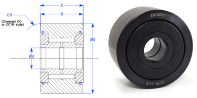 CYR3S 3'' Yoke cam follower roller bearing McGill Enduro brand Ships Fast!
