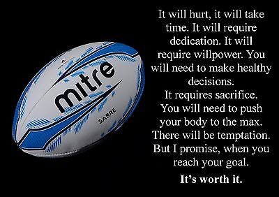 Rugby Inspirational Motivational Quote Poster Print Picture Fantastic Ebay