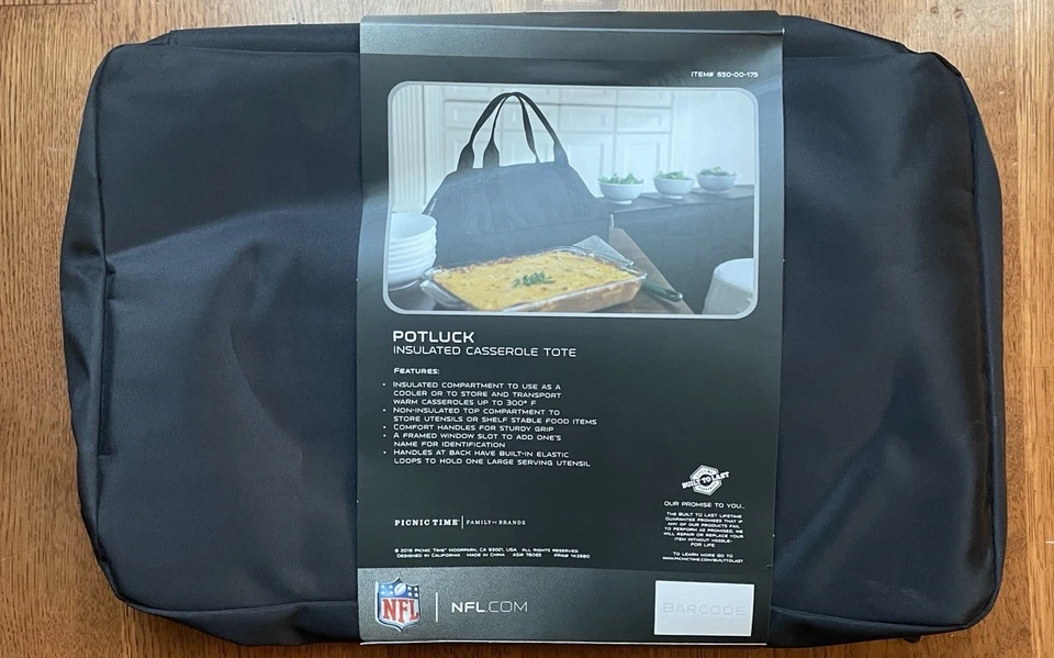 NY Giants - Picnic Time NFL Potluck Cazuela Bolso NUEVO EN MANGA Foto 2 de 2