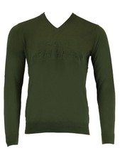 GANT Men's Pine Green O2 Gant Logo V-Neck Sweatshirt 81245 Size M 165 NWT