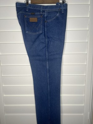 Men s Old School Wrangler Jeans  Size 37by 34 Western Cowboy Rodeo