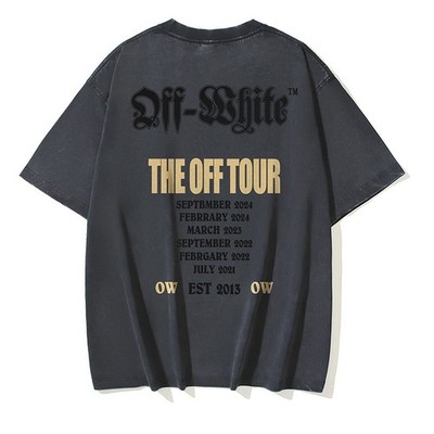 Off White T-Shirt Black  S-M-L-XL