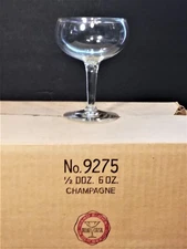 6 Vintage RIEKES CRISA Old Mexico No 9275 Champagne Glasses
