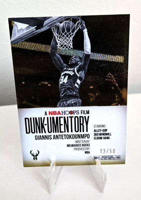 2025-26 Topps NBA Hoops #D3 Giannis Antetokounmpo Dunk-Umentory Gold Foil #d /50