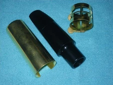 EASTERN MUSIC TENOR SAXOPHONE MOUTHPIECE + BRASS CAP & LIGATURE - STUDENT LEVEL