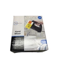 Mainstays 5 Geschwindigkeiten Handmixer kabelgebunden elektrisch schwarz mit 2 Rührbürsten Brandneu!