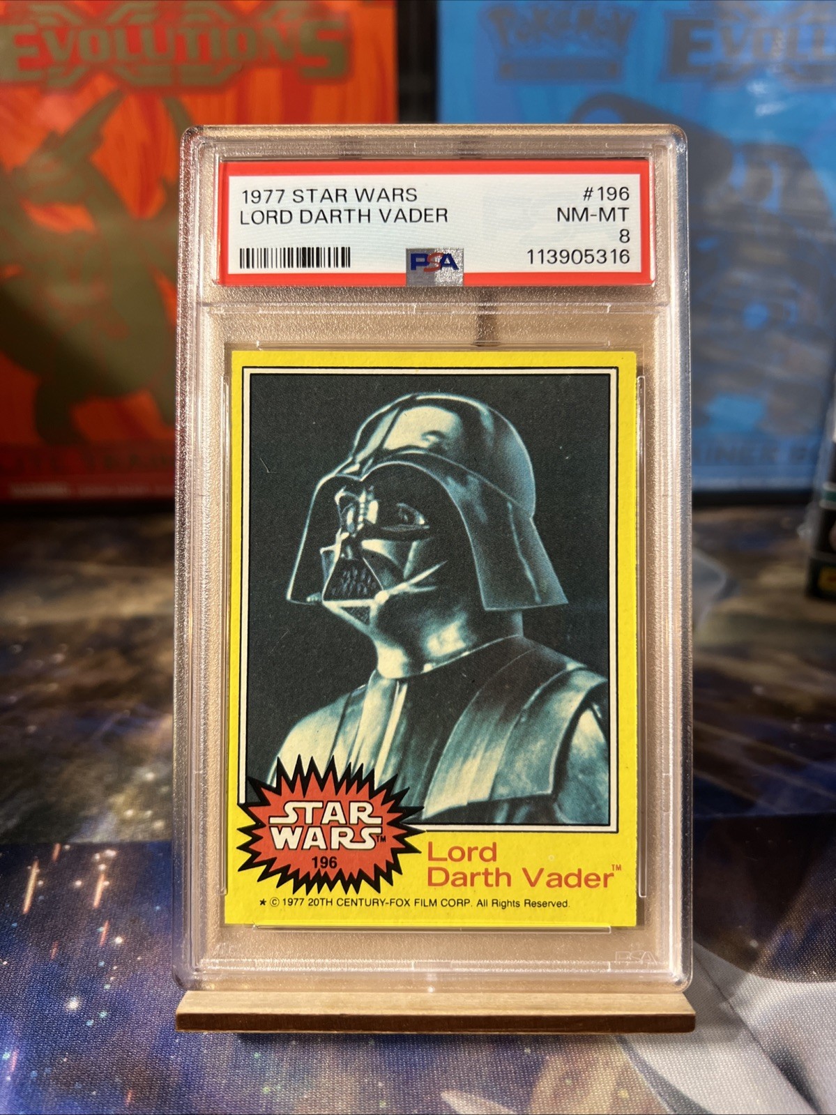 Lord Darth Vader - 1977 Topps Star Wars #196 PSA 8