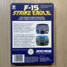 F-15 Strike Eagle - Nintendo NES Game Boxed w/ Manual PAL UK