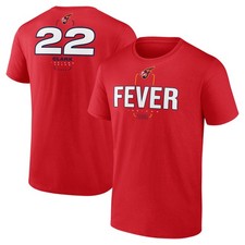 Men's Caitlin Clark Red Indiana Fever Behind the Back Name & Number T-Shirt