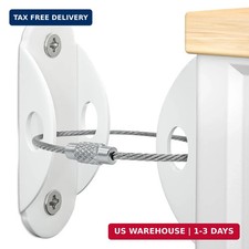 Booda Brand Furniture Anchors 10 Pack for Baby Proofing, Furniture Straps Anti