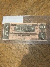 Confederate States 1864 $10 Hunter No.26461