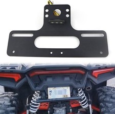 UTV ATV License Plate Holder with LED Light, Aluminum Plate...