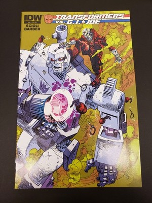 TRANSFORMERS VS GI JOE #8 RETAILER INCENTIVE VARIANT NM 9.4 IDW RARE