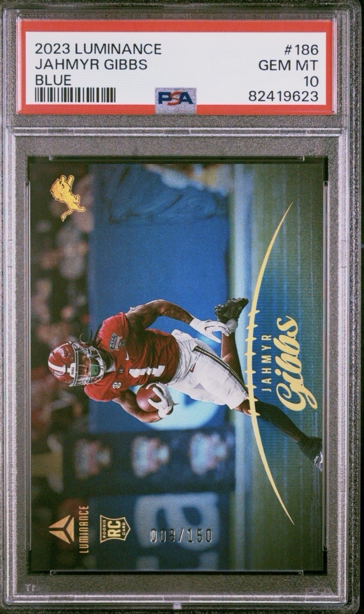Jahmyr Gibbs Panini Luminance #186 Blue