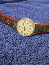 Ferrocarril de acero inoxidable Accutron 214 All Origin de colección Appd. con banda NOS REPARADA