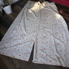 Vintage Dorma Country Diary Curtains Honeysuckle Rose Cream/Green/Pink Floral