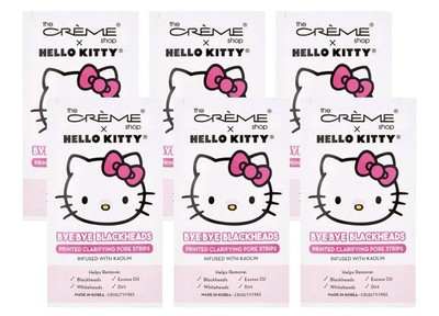 The Crème Shop Hello Kitty Bye Bye Blackheads Nose Pore Strips, Nose Pore Mas