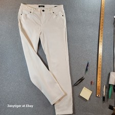 Buffalo David Bitton Aubrey Women's Jeans 8 29x26.5 White Mid-Rise Super Stretch