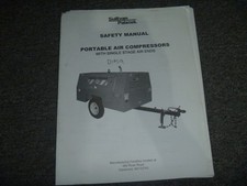 Sullivan Palatek D185Q Single Stage Portable Air Compressor Safety Manual xo