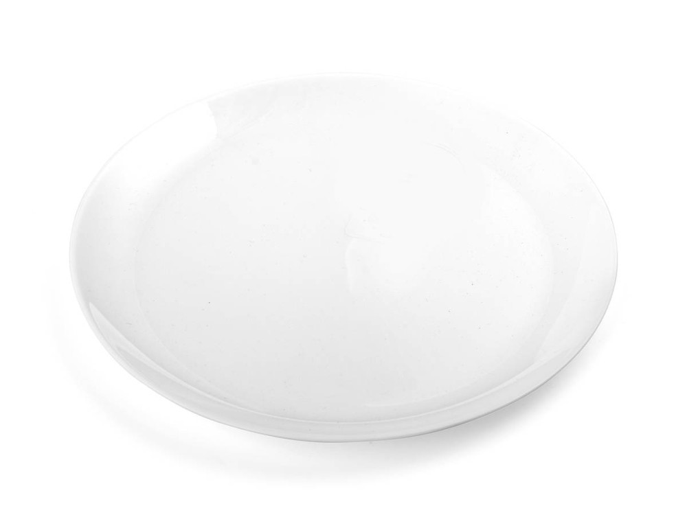 H&H Premiere Set 6 Dinner Plates, Opal, White, 27 Cm