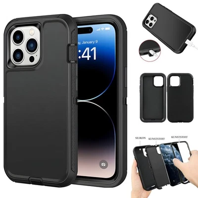 Handyhülle Stoßfest Outdoor Hybrid Schutzhülle Case für iPhone Samsung Cover - Bild 1 von 4