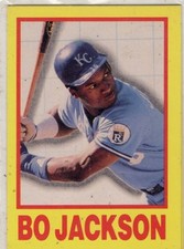 Bo Jackson ~ 1990 Big League Star (Broder) No# Baseball Trading Card - Royals #3