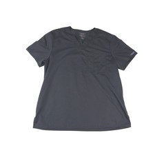 Cherokee Workwear Revolution Scrub Top Mens Large Gray V-Neck WW670 4049