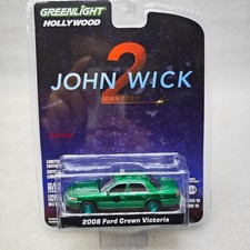 Green Light 1:64 John Wick-2008 Ford Crown Victoria Taxi Green Machine Wheel