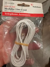 Radio Shack 6 ft modular line cord