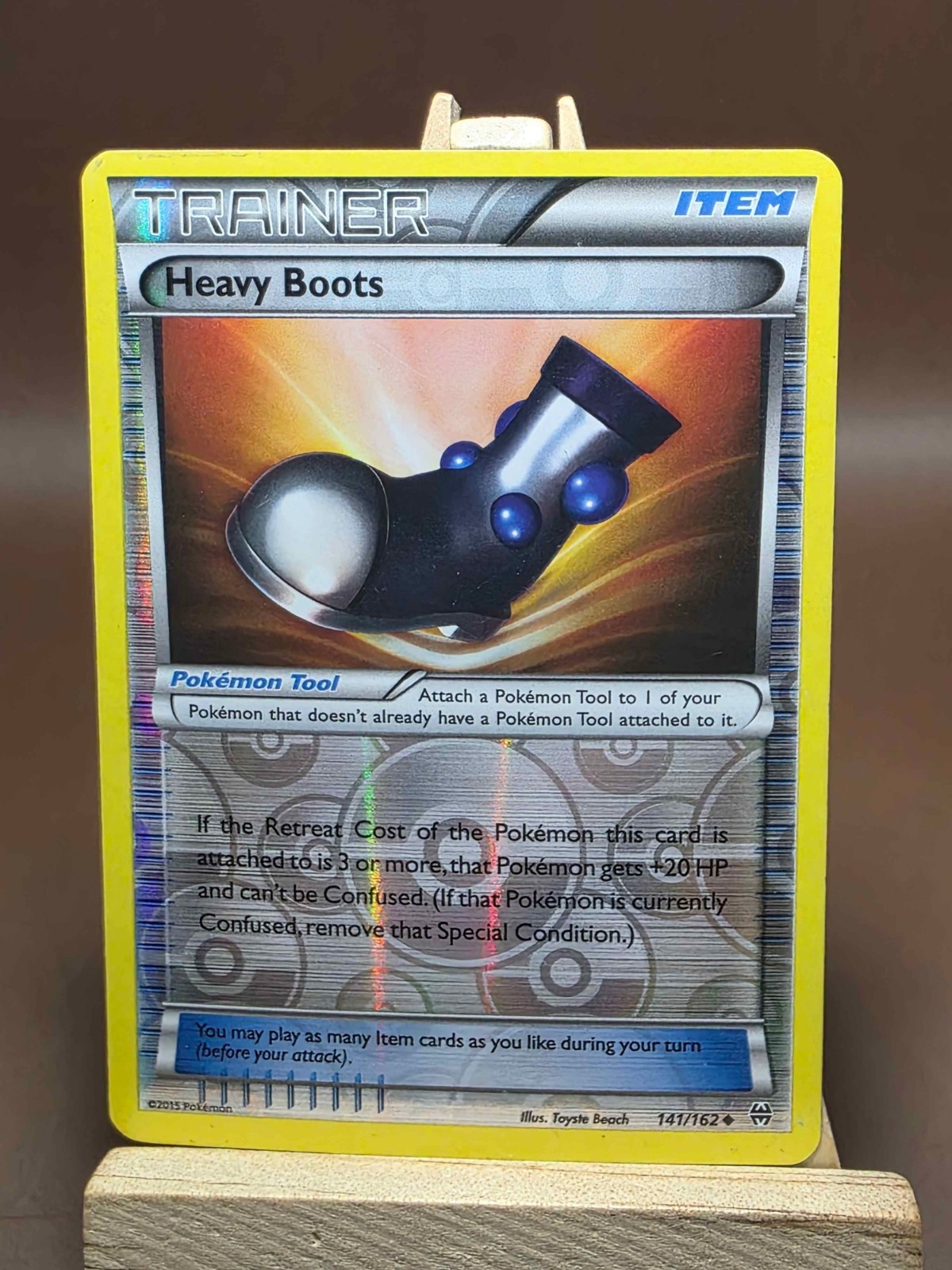 HP Pokemon TCG Breakthrough Heavy Boots 141/162 Reverse Holo