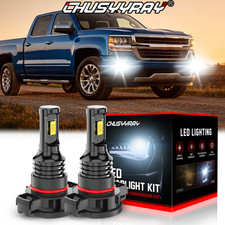 5202/H16 LED Fog Lights 6500K Bulbs For Chevy Silverado 1500 2500 HD 2007-2015