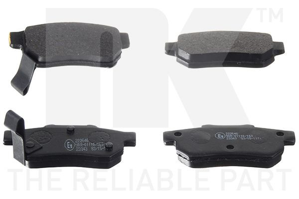 Nk 222646 Bremsbelagsatz, Scheibenbremse FüR Honda-image