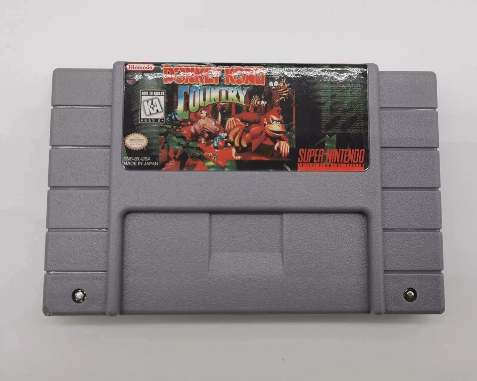 Donkey Kong Country Cartridge Classic Super Game Card Nintendo SNES Console - Image 2 of 2