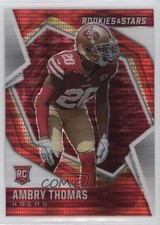 2021 Panini Rookies & Stars Rookies Red Pulsar Prizm Ambry Thomas #196 0a3