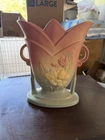 Hull Pottery Magnolia & Water Lily Pattern Double Handle