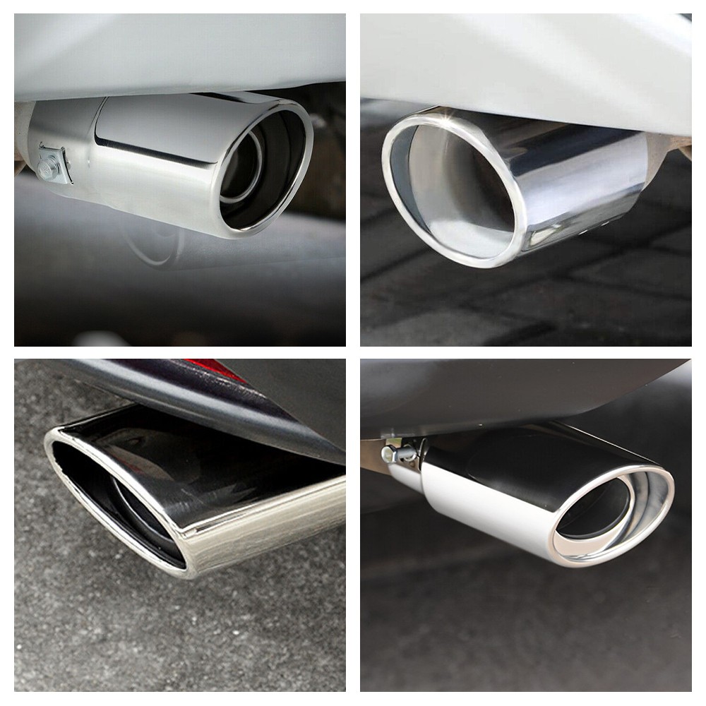 2 PCS Exhaust Pipe Rear Tail Throat Muffler Stainless Steel For Ford Explorer US