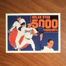 Upper Deck 1990 Nolan Ryan 5000 Strikeouts #34 Texas Rangers Baseball Card