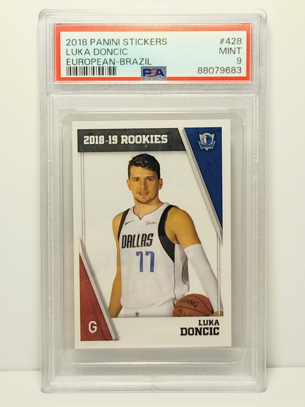 2018 Panini Sticker Luka Doncic RC European- Brazil PSA 9 MINT