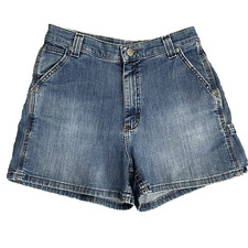 VTG Riveted By Lee High Rise Blue Denim Shorts Womens 8P