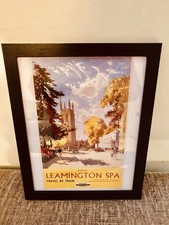 Leamington Spa | Vintage British Rail | Travel Framed Print Railway | 12&rdquo; x 9&rdquo;