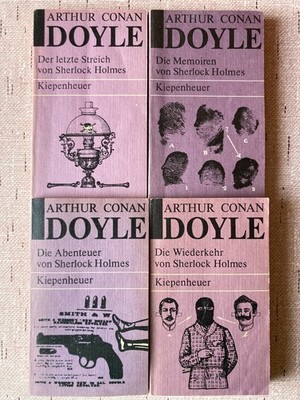 Arthur Conan Doyle, 4 Bände, Kiepenheuer Leipzig u. Weimar, 1983-1986