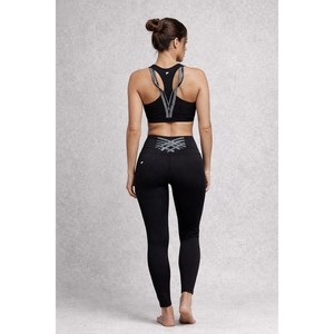 Fabletics Black Strappy Back Sports Bra & Leggings Set M Athleisure Gym Yoga