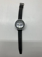 Vintage US Divers Calypso Aqua Lung Men Depth Gauge Silver Tone Black *READ*