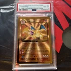 PSA 8 Gold Metal Charizard Pokemon Celebrations Ultra Premium Collection UPC #4