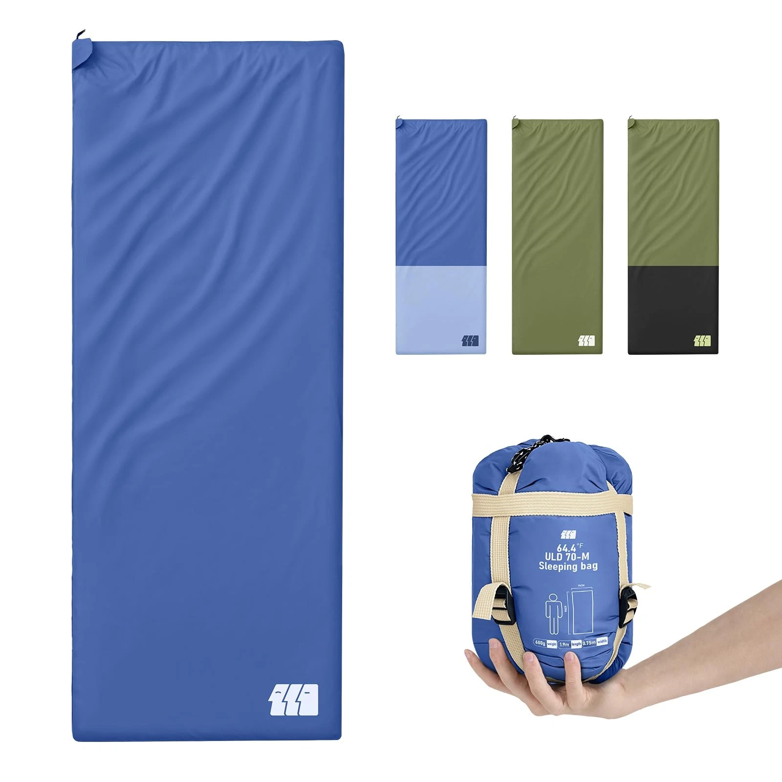 Ultralight Warm Weather Sleeping Bag - Portable, Waterproof, Compact Lightwei...