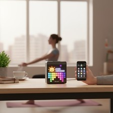 Divoom Timebox-Mini Smart Speaker with LED Li...