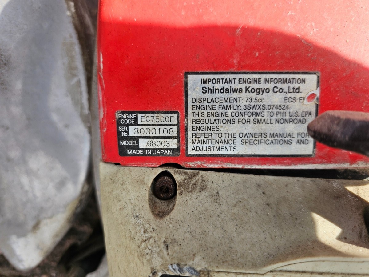 SHINDAIWA Concrete Saw ec7500 / ec7600 68003 | eBay SHINDAIWA Concrete Saw ec7500 / ec7600 68003 | eBay