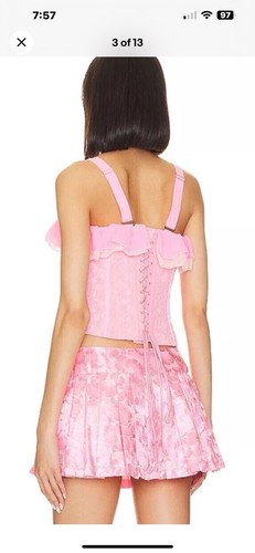 Seams Like A Princess Corset Rose Quartz Pink HAH Revolve Size M NWT - Picture 3 of 7
